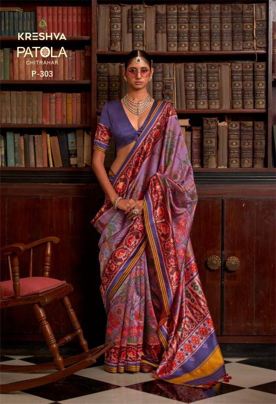 Kreshva patola chitrahar Traditional saree manufacturers in Pune